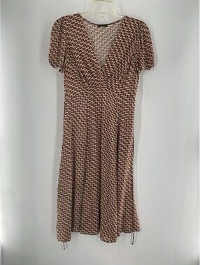 Loco Lindo Women’s Extra Small V-Neck Knee Length Short Sleeve Dress 138